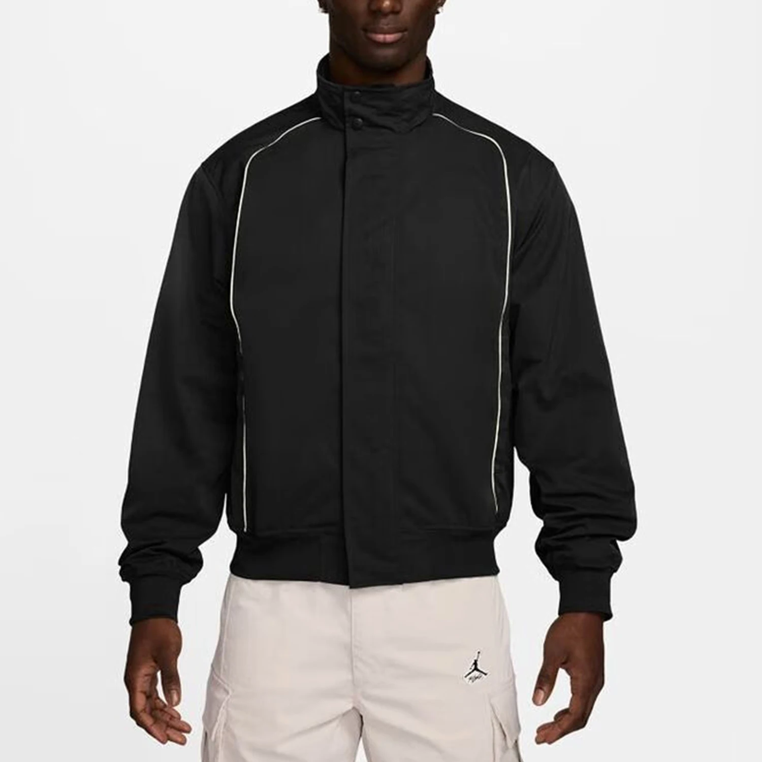 

Nike genuine genuine JORDAN Men's Patchwork Fashion Stand-Up Collar Jacket FV7242-010