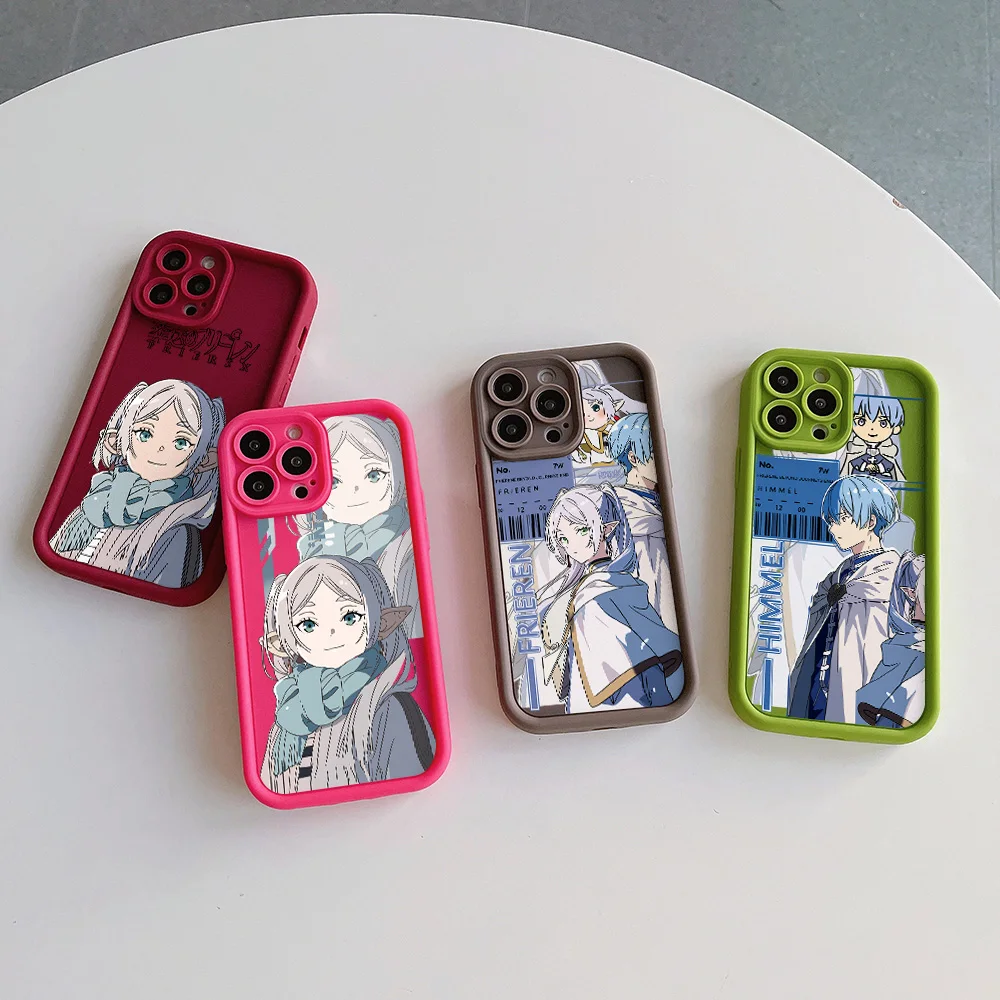 Anime Frieren Beyond Journeys End1 Phone Case For IPhone 16 15 14 13 12 11 Pro Max Mini XR XS X 7 8 Plus Soft TPU Back Cover