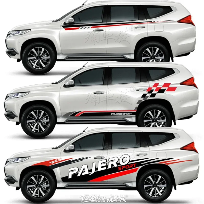 

FOR Mitsubishi Pajero Sport Car Vinyl Decals Body Sticker pearance Customized fashion sports decal film accessories