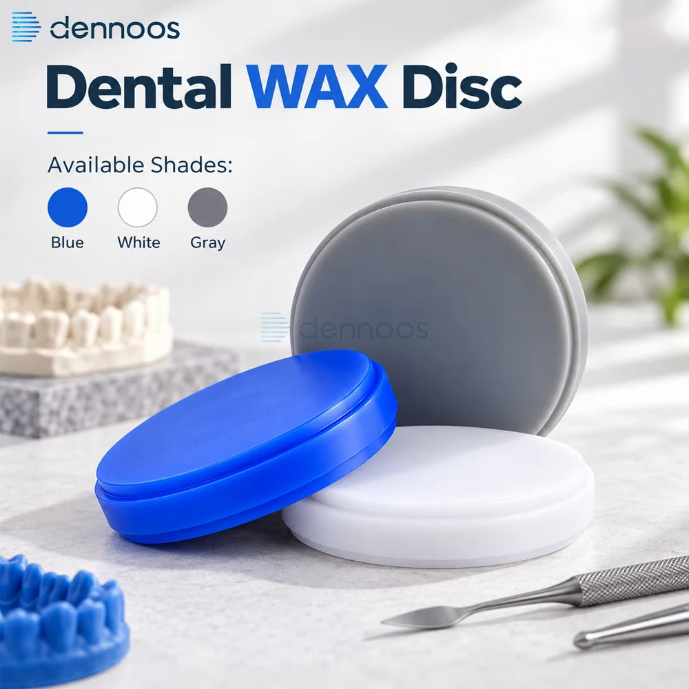 Dental Wax Disc for CAD CAM Dental Lab 98mm Blue White Gray Easy Cut No Residue No Deformation Milling Material