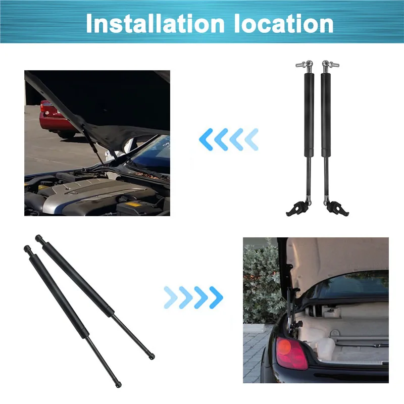 Car Lift Support Gas Struts For Lexus SC430 2002 2003 2004 2005 2006 2007 2008 2009 2010 Rear Trunk Front Hood Shock Absorber