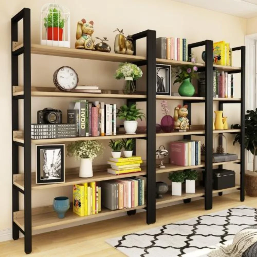 Bookshelf Storage Shelf Living Room Corner Bookshelf Outdoor Decoration Stand Rack Home Bookcase Upgraded Simple Bookcase Stable