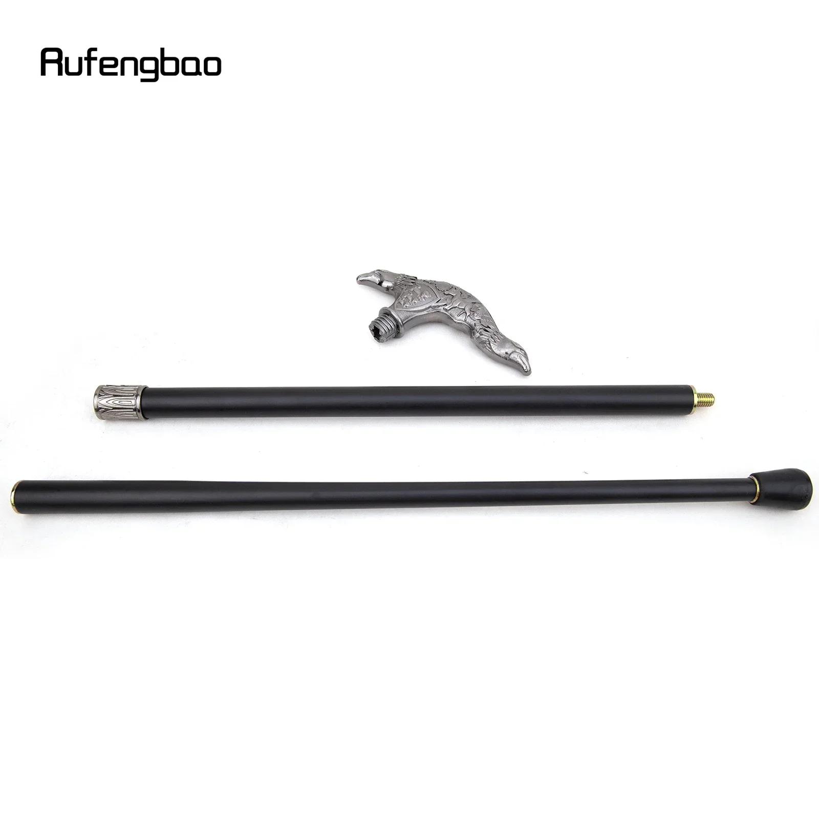 الفضة النسر رئيس موضة عصا للمشي عصا الزخرفية تأثيري خمر أداء الحفلات مرحلة قصب 93 سنتيمتر