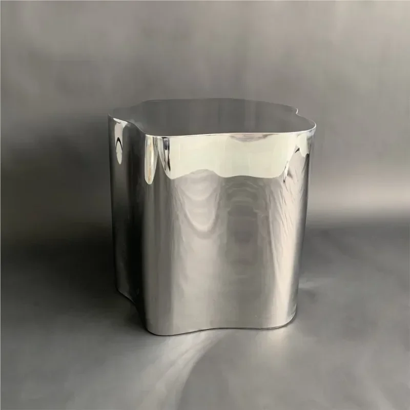 Light Luxury Cloud Coffee Table Creative Living Room Special-shaped Stainless Steel Edge Several Bedroom  Bedside Storage Tables