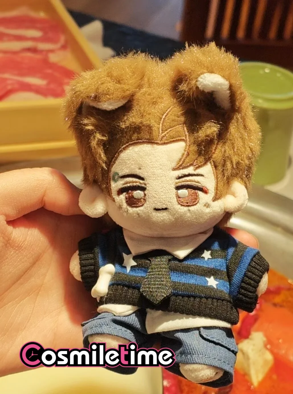 Anime Game Character Con 10CM Cartoon Stuffed Plush Figure Soft Fabric Cosplay Collectible Doll Tabletop Decor Ornament Gift YZ