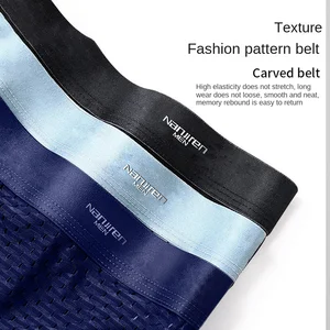 Herren Bambus -Tracker Herrenpaket Cueca Größe großer Tasche Konvexa in u Shorts Herrenhöfen gleiten 5xl 8 Hauptverkäufe Bambus Cuekas - №3