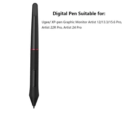 Digital Pen PA2 Battery-free Stylus for UGEE / XP-PEN Graphic Monitor Artist 12/13.3/15.6 Pro, Artist 22R Pro, Artist 24 Pro