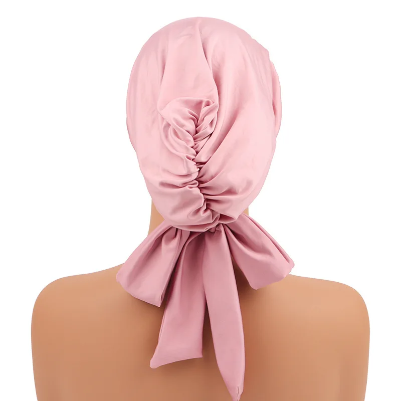 

Однотонная эластичная хлопковая шапка-тюрбан, классическая кепка, мусульманский эластичный платок на голову, шапка, тюрбан, капот, женский внутренний нижний шарф для химиотерапии