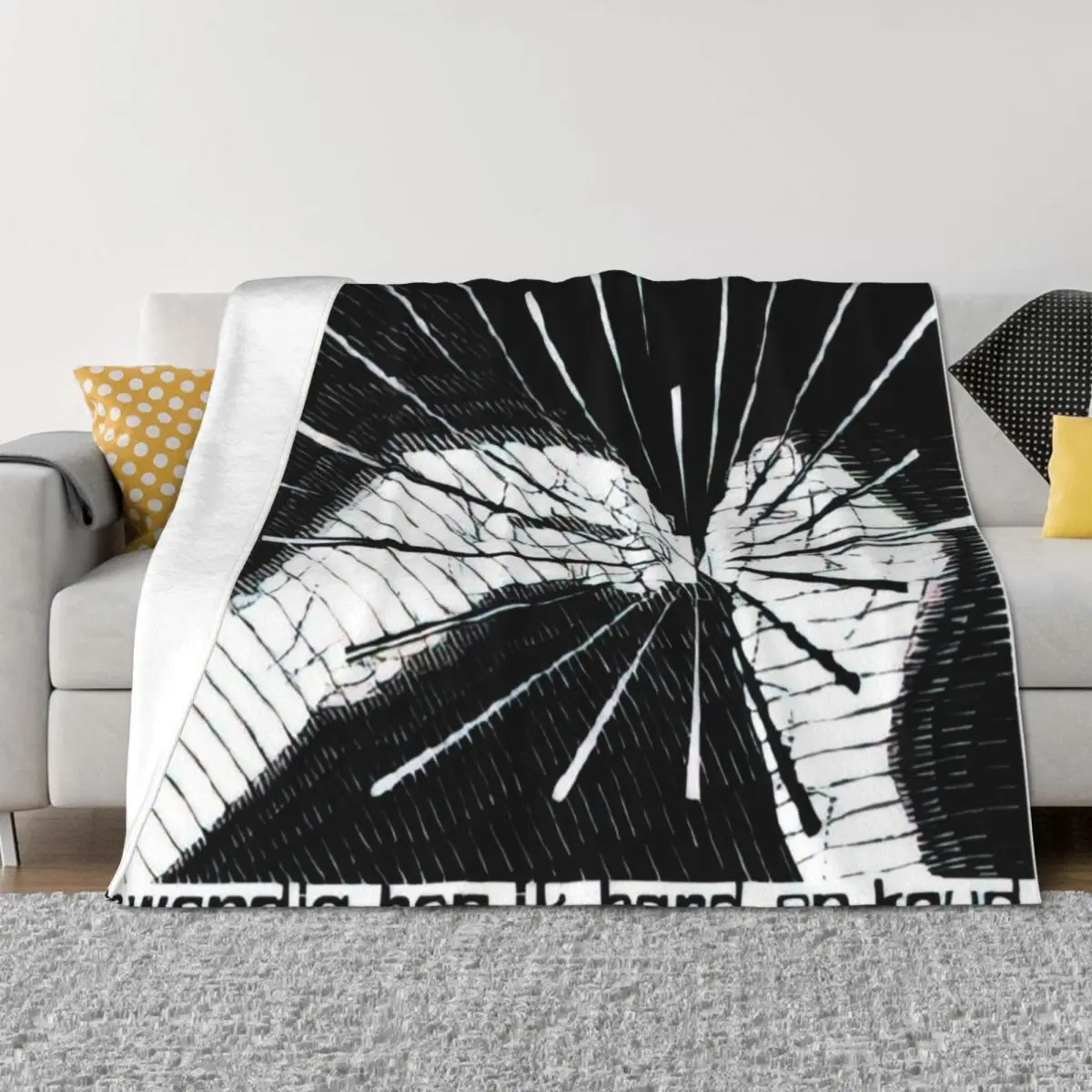 

Emblemata - Flint - 1931 By MC Escher Throw Blanket Baby funny gift Travel Sofa Blankets