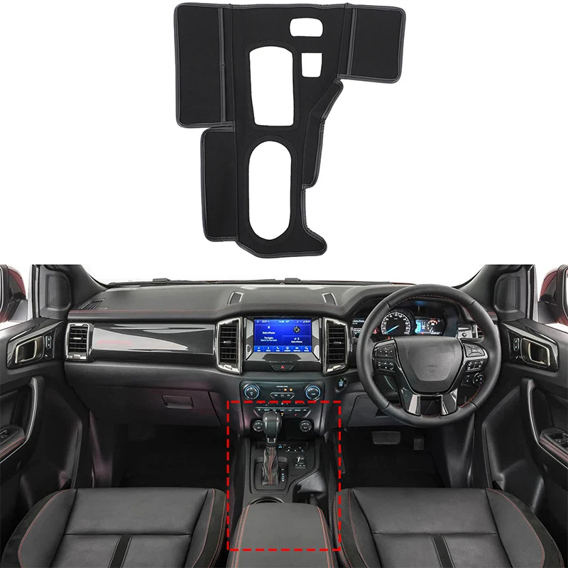 

For Ford Ranger 2015-2021 Automotive Center Console Gear Protection Cover Oxford Cloth Automotive Interior Accessories