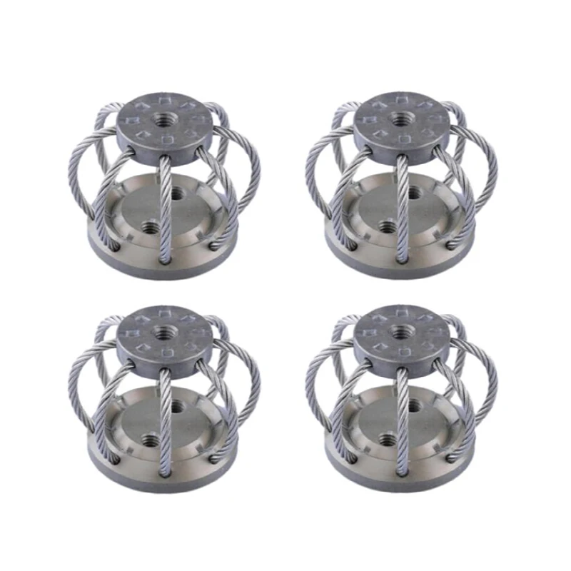 

4PCS RC UAV Aerial Photography Stainless Steel Wire Rope Isolator Vibration Dampener Vehicle Mount Camera Shock Absorption