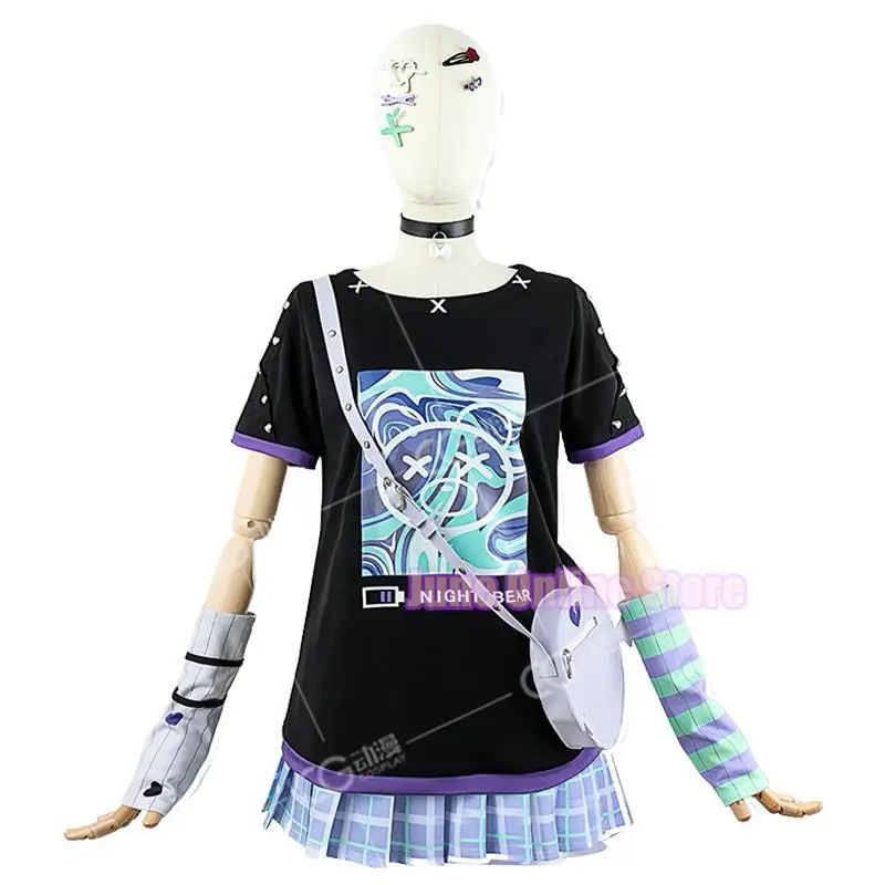 Project Sekai Colorful Stage Cosplay Costumes Wig Bag Mafuyu Mizuki Yoisaki Kanade Shinonome Ena Anime Girl 25-ji Nightcord PJSK