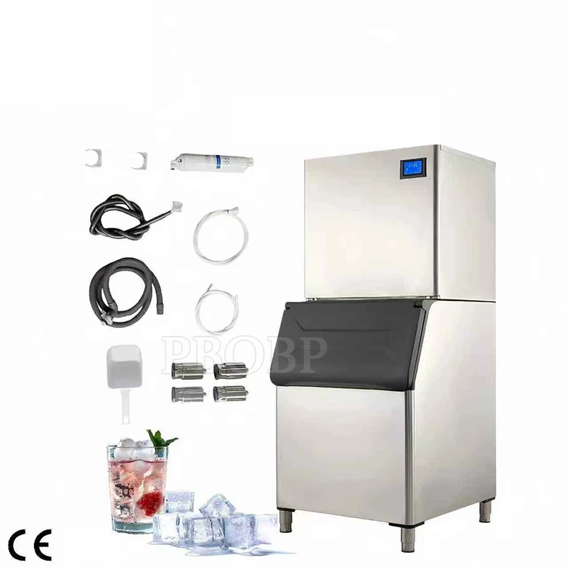 Easy Operation Cube Ice Machine Fast Freezing 20-30kg/day Capacity Hotel Use Cafe Ice Making Device 220V Fusheng Compressor