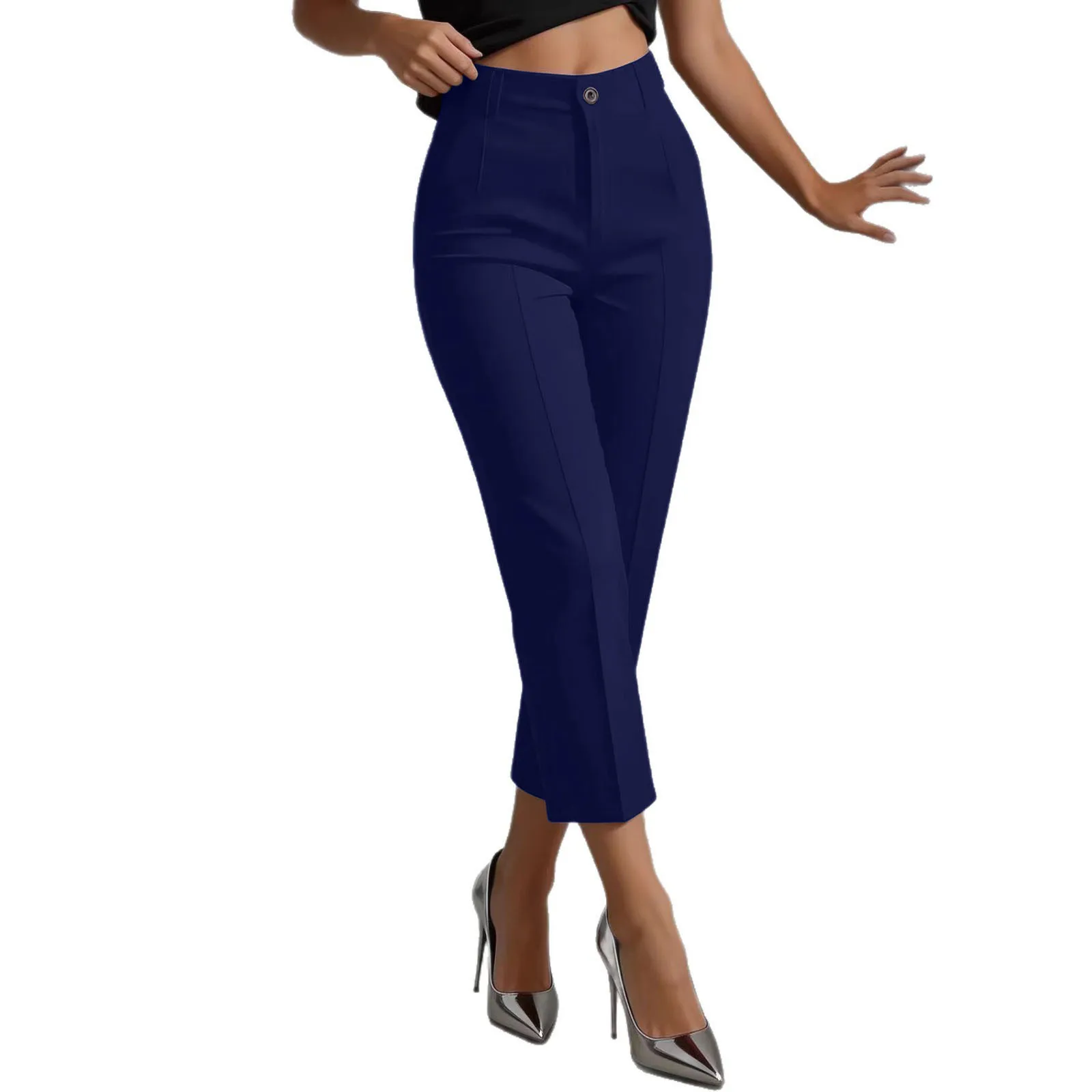 European and American Cross-Border 2026 New High-Waisted Suit Trousers—Slimming, Figure-Flattering, Versatile for Business, Comm