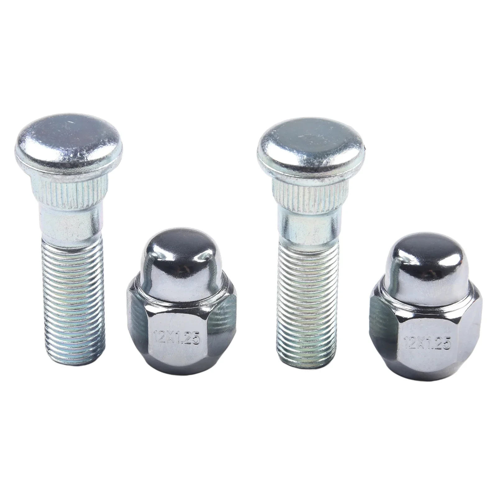 High Quality 8pcs/set Wheel Hub Bolt Stud 28171AJ000 28365FE001 For Forester 2009-2019 Silver Steel Stud & Nut SET