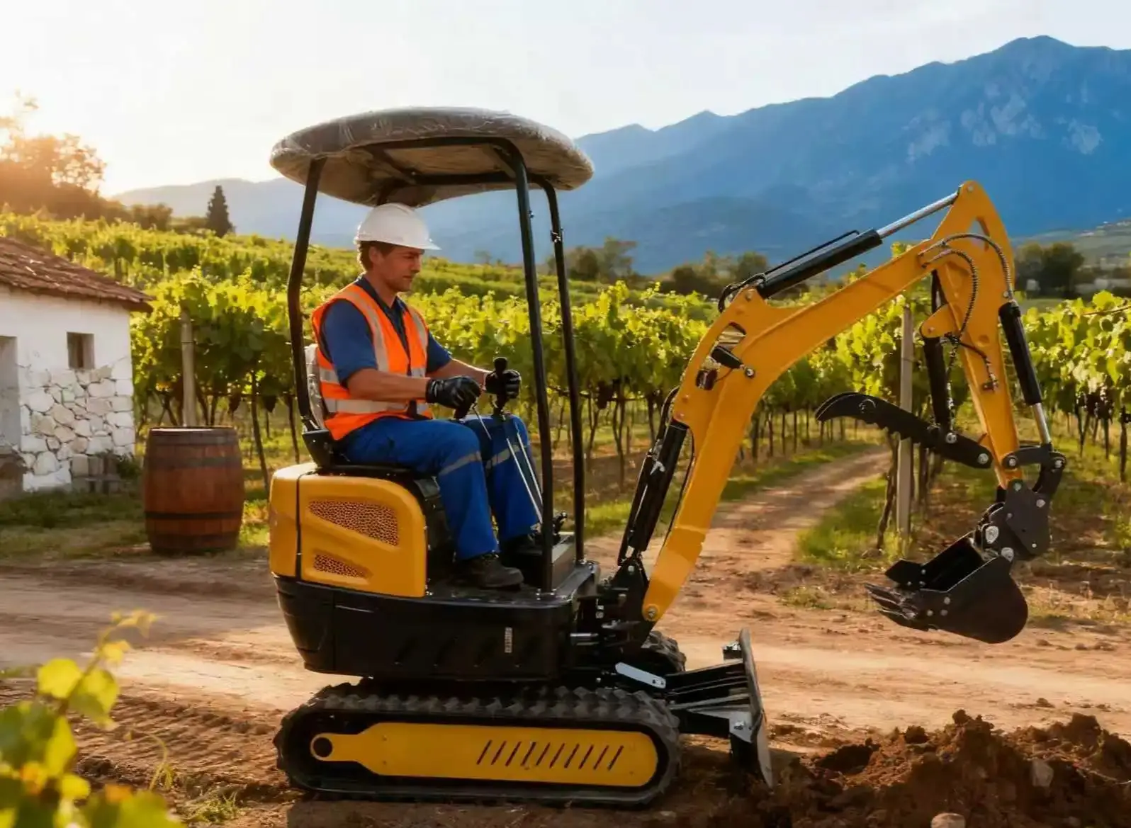 

Маленький экскаватор гусеничного типа 1,8 тонны Мини-экскаватор-экскаватор Гидравлический гусеничный 1,8 тонны 2 тонны Малый экскаватор с лопатой