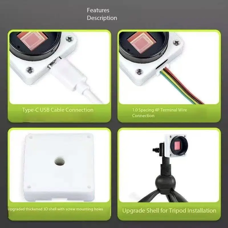 12MP IMX577 USB Camera for Raspberry Pi  4K, UVC CS & M12 Mount, OTG Compatible