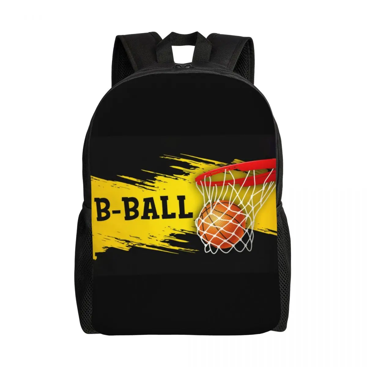 Sac à dos imperméable à motif de basket-ball pour hommes et femmes, sacs à livres College, sac de sport scolaire, sacs à dos de voyage de grande capacité