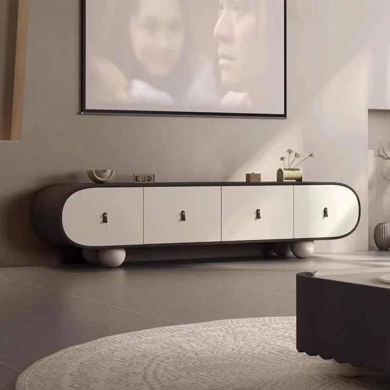 

Design Drawers Modern Tv Stand Living Room Universal Floor Nordic Tv Table Luxury White Designer Fernsehtisch Furniture Home