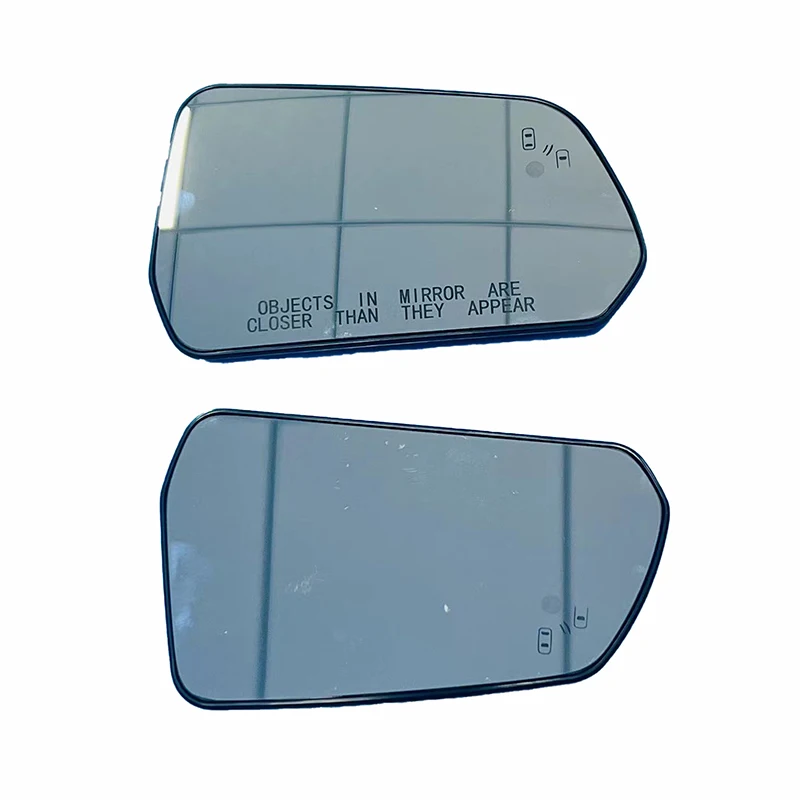 Heated Convex Wing Mirror Glass With Blind Spot Warning For Ford Mustang 2015 2016 2017 2018 2019 2020 (American Version)