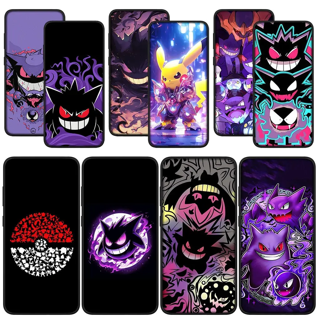 P-Pikachus GO Gengar P-Pokemons Casing for Huawei P30 P20 P10 Y6 Y7 Y9 Prime Mate 10 20 Pro Lite Y9A Y8S P Smart 2019 Cover Case