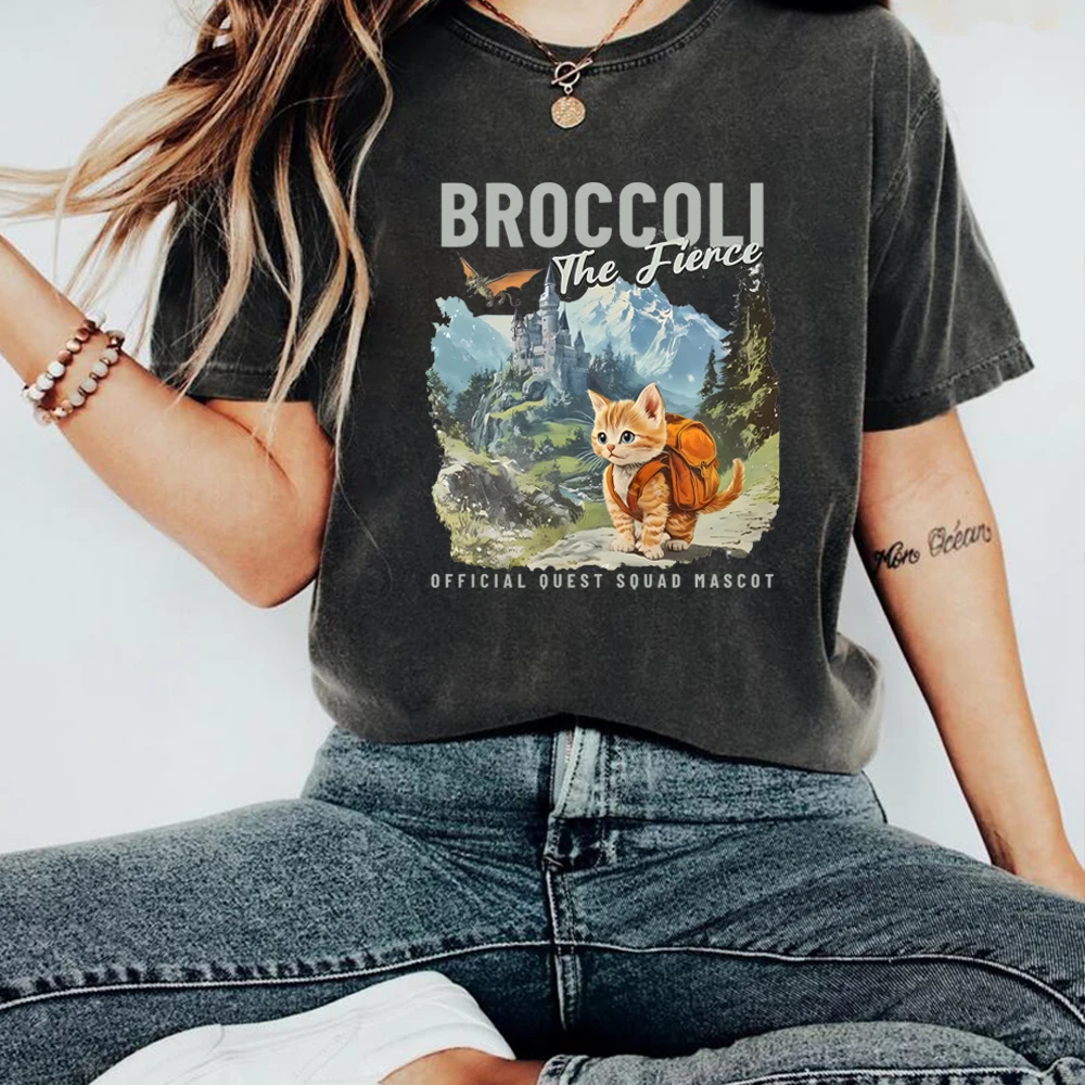 Broccoli The Fierce T-Shirt Sworn Protector of The Quest Squad Shirt Fourth Wing Inspired Shirts Fantasy Bookish Tee Unisex Tops