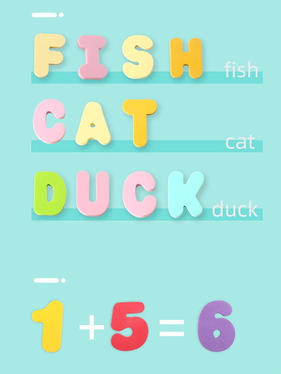 Children Bath Toys Foam Fun Floating Toy Letters Numbers Baby Early Educational Math STEM Bathroom Bathtub Game Boys Kids Gifts