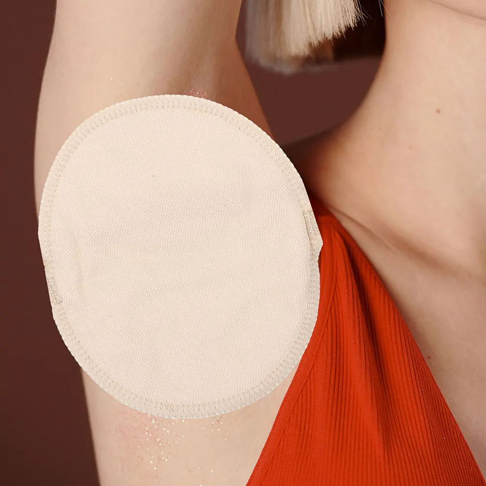 

2 Pairs Quick Dry Sweat Absorbing Cotton Pads Reusable Washable Armpit Invisible for Men Women Underarm Protector