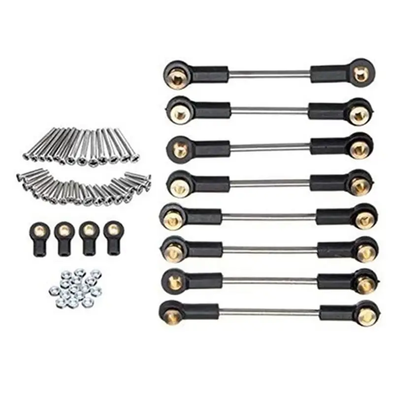 ABME New Metal Chassis Suspension Link Tie Rod Set for C14 C24 C24-1 1/16 RC Car Upgrade Parts Accessories