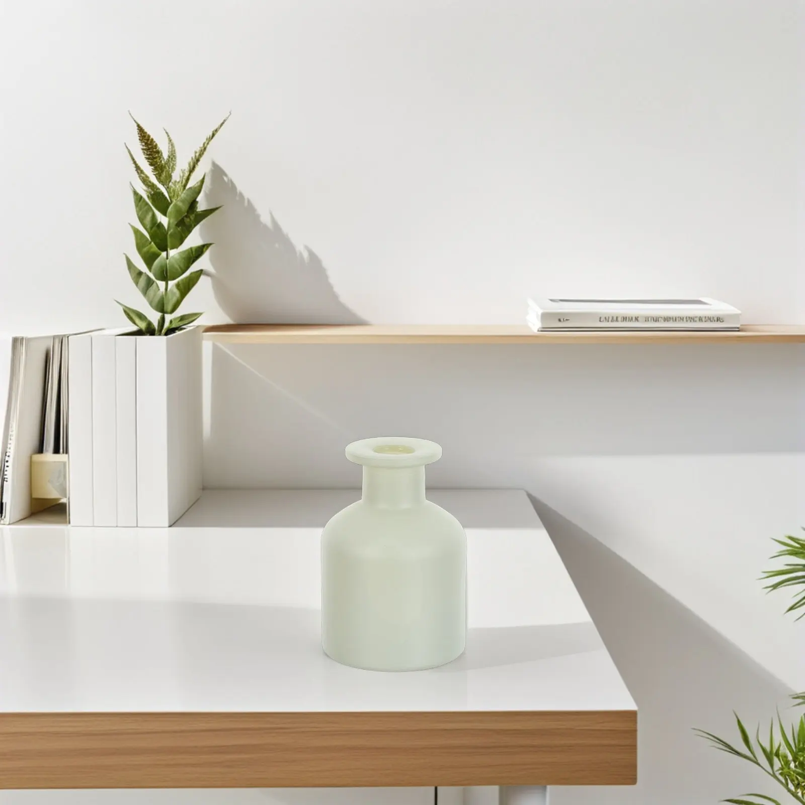 2Pcs Glass Diffuser Bottles Empty Cylindrical Refillable Aromatherapy Essential Oil Containers for DIY Reed Diffuser Home Office