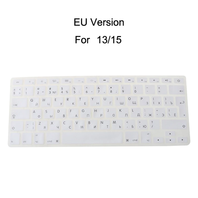 EU Euro US Version RUS Russian Keyboard Cover ForMacbook Air 13 15 Dropship