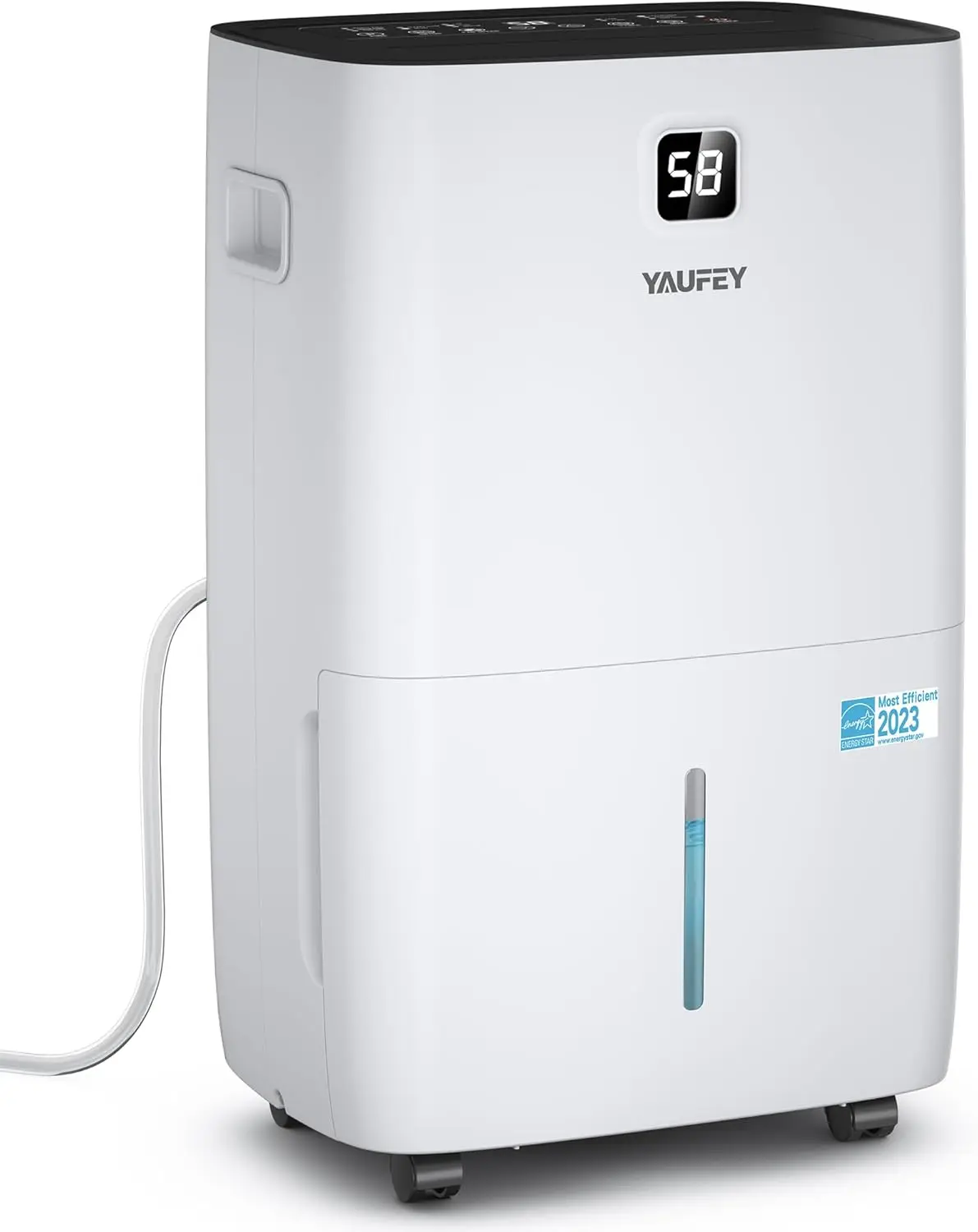 Dehumidifier for Home, Basement and Large Room up to 7000 Sq. Ft., with Drain Hose, Timer, Intellig