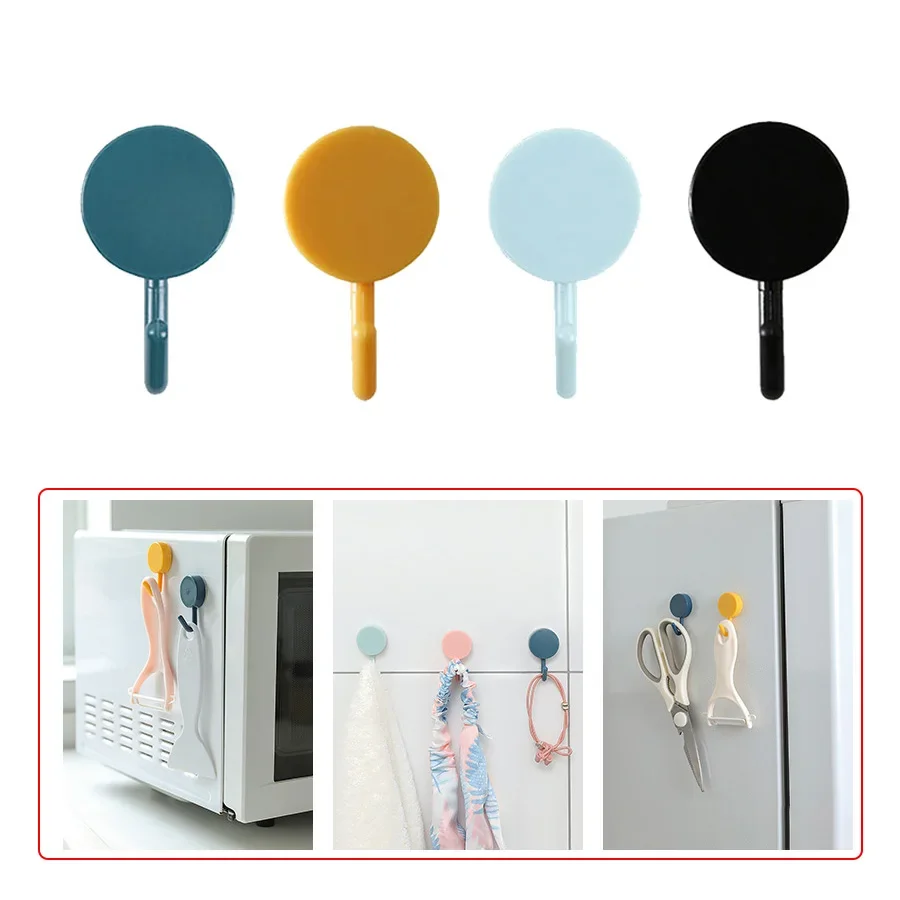 10PCS Towel Holder Self Adhesive Wall Hook Without Drilling Bathroom Door Kitchen Towel Hanger Hooks Home Storage Accessories