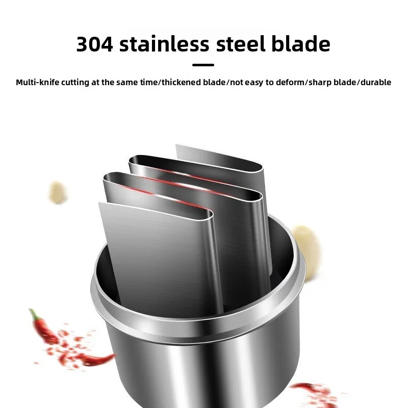 هراسة ثوم يدوية من الفولاذ المقاوم للصدأ، هراسة ثوم سهلة الاستخدام، مفرمة خضروات زنجبيل وبصل للمنزل