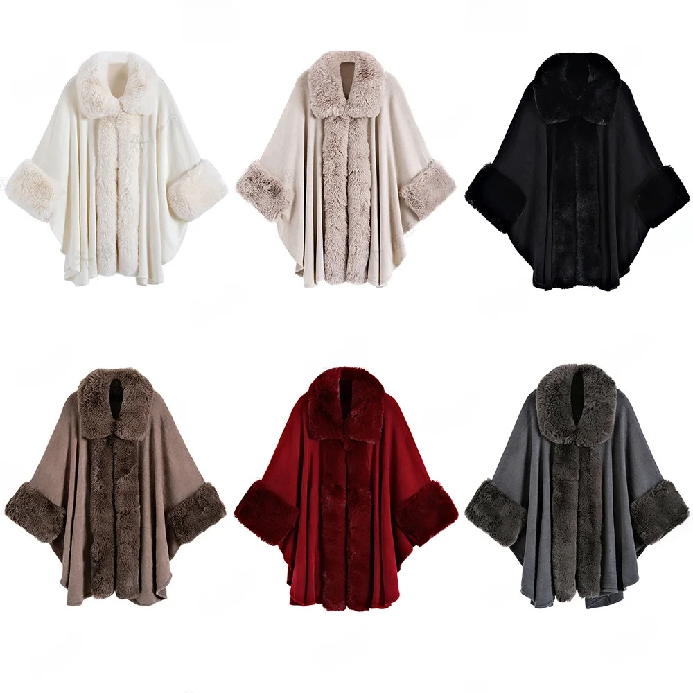 

Warmth Fur Sve awl Coat Knitted Cowl Ne Loose Fit Long Ele Sle for Youth Both Men And Women in Autumn