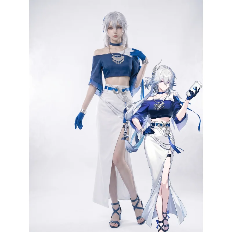 Ensemble complet de cosplay Yao Guang de Star Rail pour femme, avec accessoires de gants, pour Halloween, Comic Con et tenue de jeu