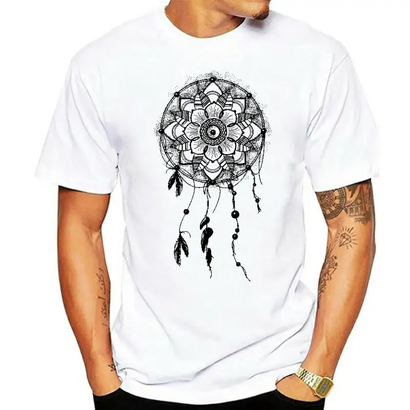 Dream Catcher Relaxed Shirt for Men Stencil Screen Print Tshirt Soft & Comfy Casual Gift for Men men t shirt