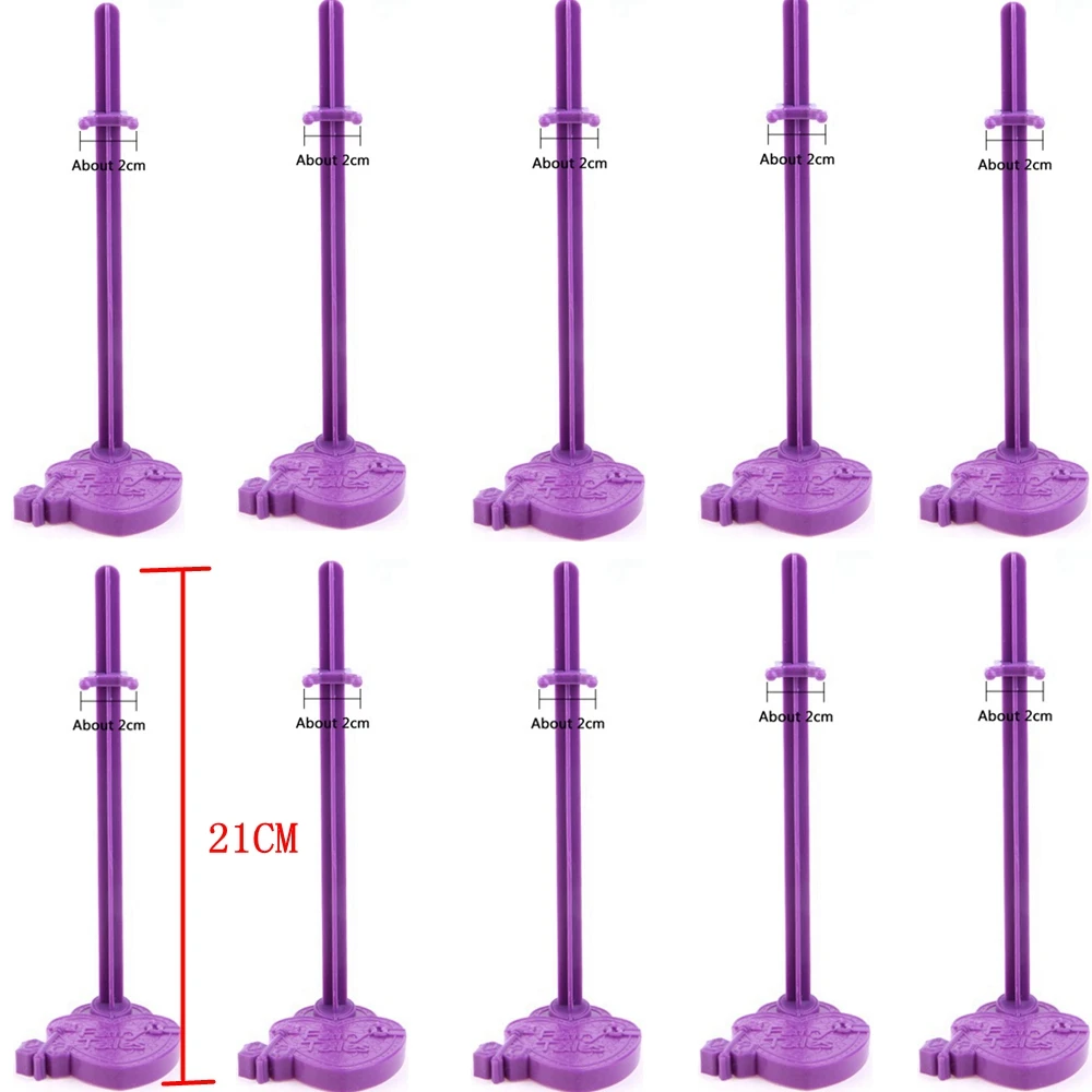 10 Pcs/Lot Pink Purple 11 Inch Doll  Stand 1/6 Doll Dolls Stand 27 CM Doll  Display Holder For 1/6  Dolls Accessories Toys