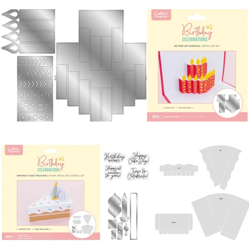Cupcake Wrapper Birthday Cutting Stencil And Dies Scrapbook Diary Decoration Stencil Embossing Template DIY Greeting Card 2025