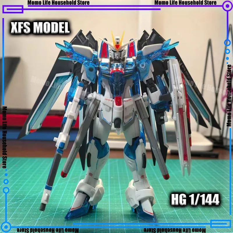 

In Stock Xfs Model Hg 1/144 Colorful Translucence Stts-909 Rising Freedom Assembly Model Kits Anime Action Figure Gifts Toys