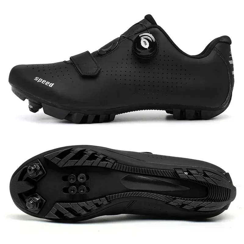 Cycling Sneaker MTB Men Sport Road Bike Boots Flat Racing Speed Sneakers Trail Mountain Bicycle Footwear Spd Pedal Cycling Shoes