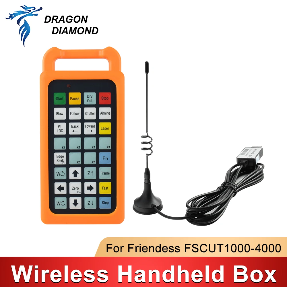 1pc Original FSCUT1000 Wireless Remote Controller Handheld Box Friendess Cypcut FSCUT Control System for Laser Cutting Machine