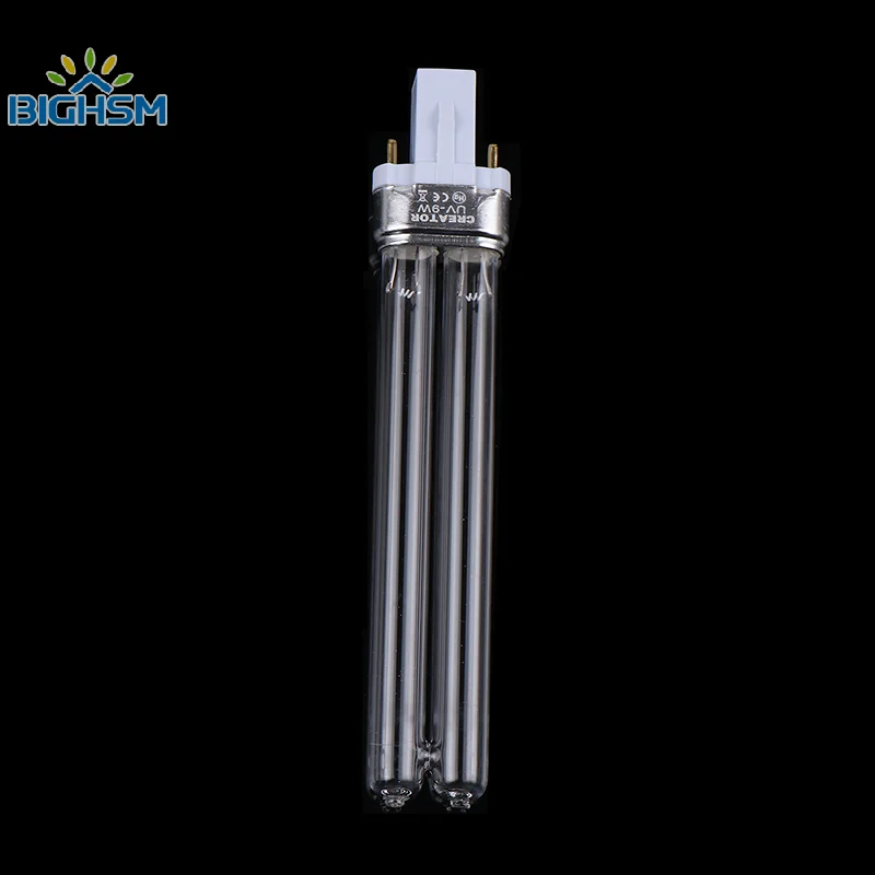 1Pcs 9w Replacement UV Lamp Bulb Spare Tube For Hw-303b 304b 404b Jup-01 Uv Canister Filter Cf400uv Cf500uv G23 2 Pin