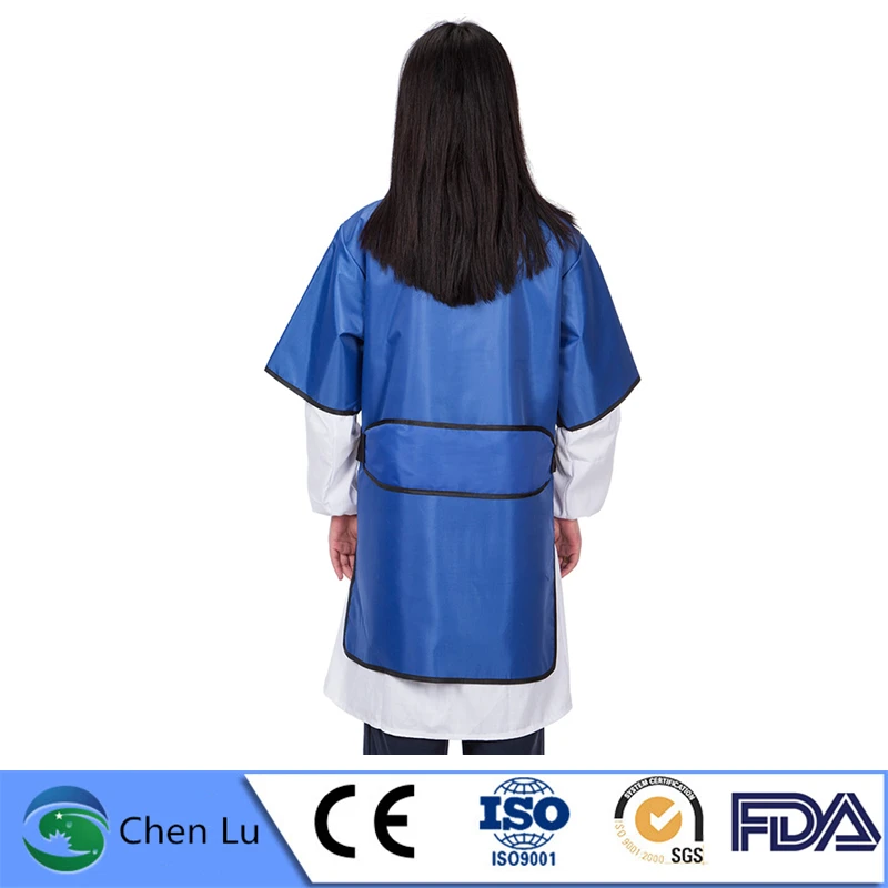 Recommend Lightweight Double Sided Short Sleeve Lead Apron 0.35mmPb/0.5mmpb X-Ray Gamma Ray Protection Lead Overcoat for Lab Use
