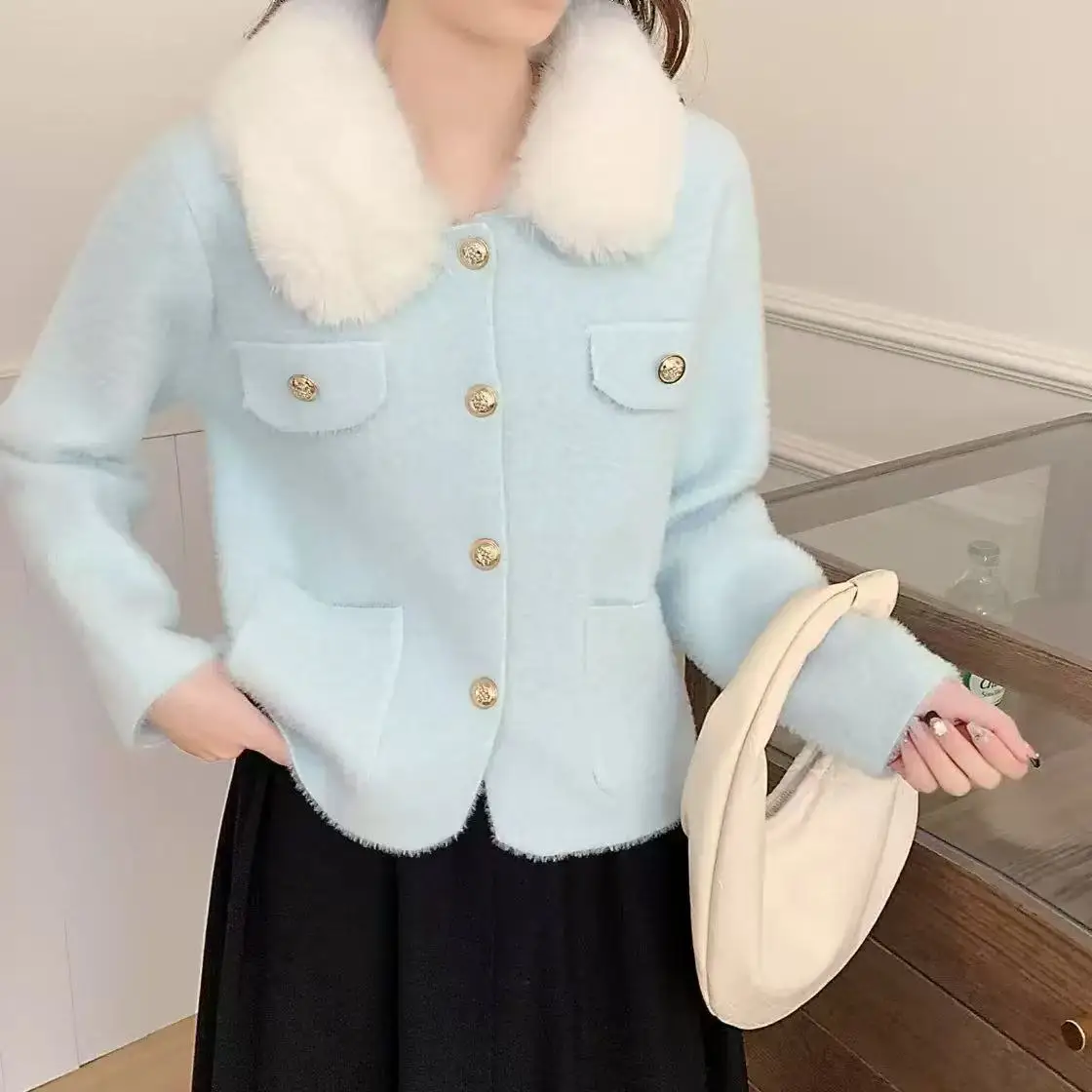 

2025 New Style Stylish and Unique Design, Gentle and Sweet, Versatile Soft and Sticky Cardigan