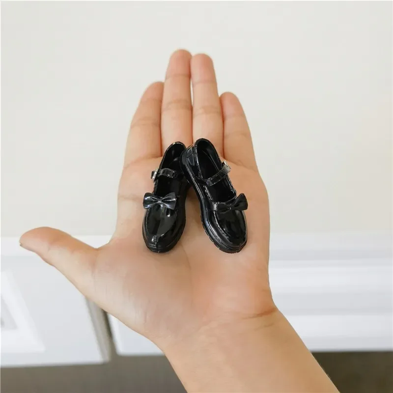 1/6 Scale JK Hollow Student Shoes Buckle Bow Knot Shoes Model for 12in Action Figure Toys Collection Female Soldier Accessory