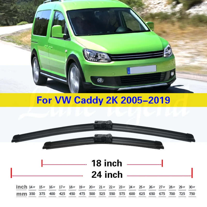 for Volkswagen VW Caddy 2K 2005-2019 2007 2010 2012 2015 2016 Front Windscreen Windshield Wipers Car Wiper Blade Car Accessories