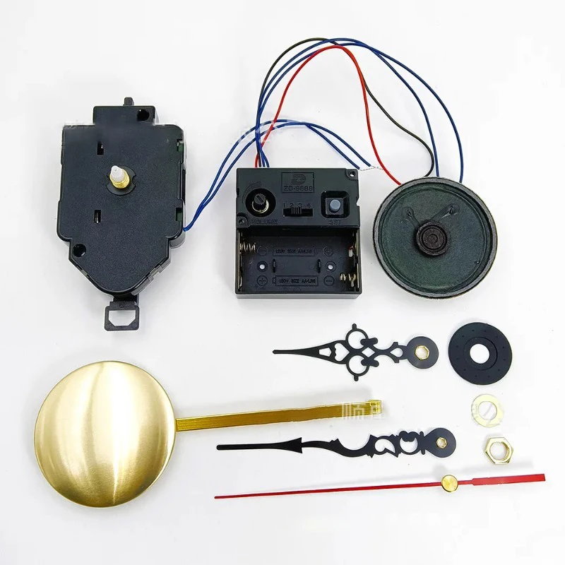 

Silent Pendulum Wall Clock Luxury Music Box Set Wall Clock Mechanism Movement Machine Quartz Watch Report Punctually Accessories