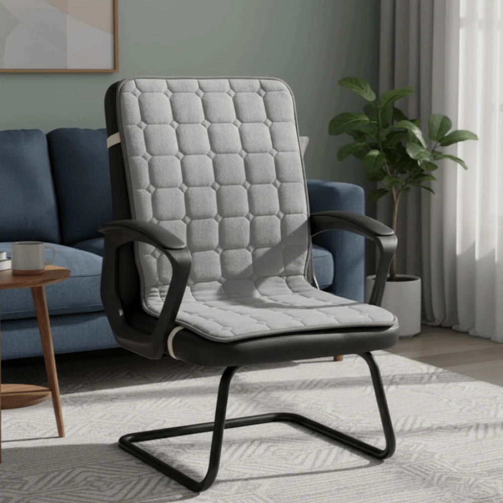 

Быстрый нагрев, подушка для сиденья с подогревом, регулируемая температура, комфортная подушка для офисного сиденья, нескользящая подошва, теплая электрическая грелка