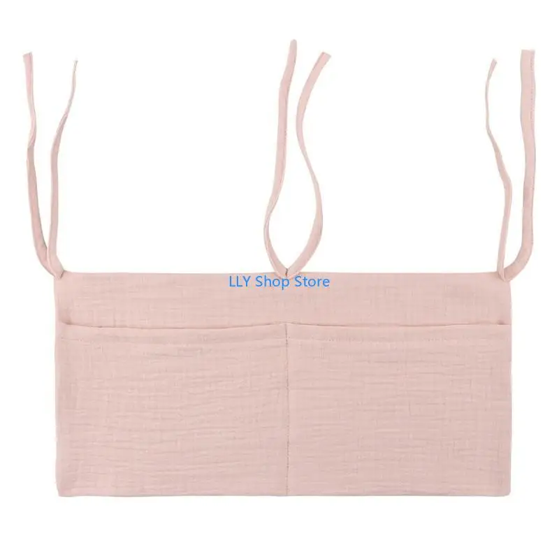 T8UD سرير بيبي أكياس تخزين معلقة القطن الوليد سرير المنظم لعبة حفاضات جيب ل سرير طقم سرير أكياس تخزين الحفاض #5